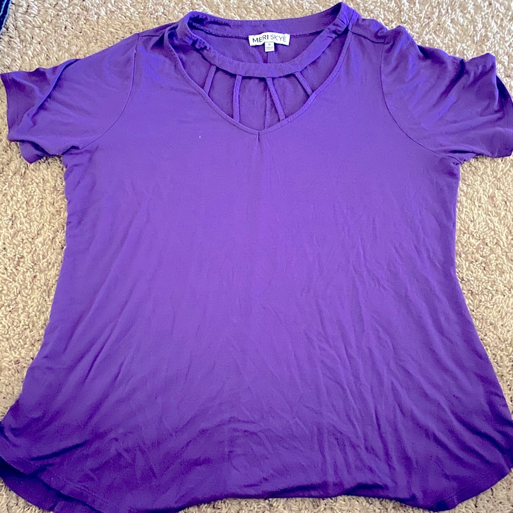 Purple xl blouse.